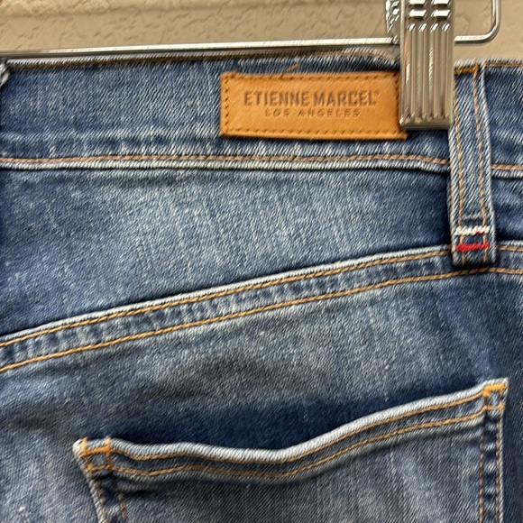 Etienne Marcel Los Angeles Red Zipper Ankle Jeans Size 29 - Picture 7 of 8